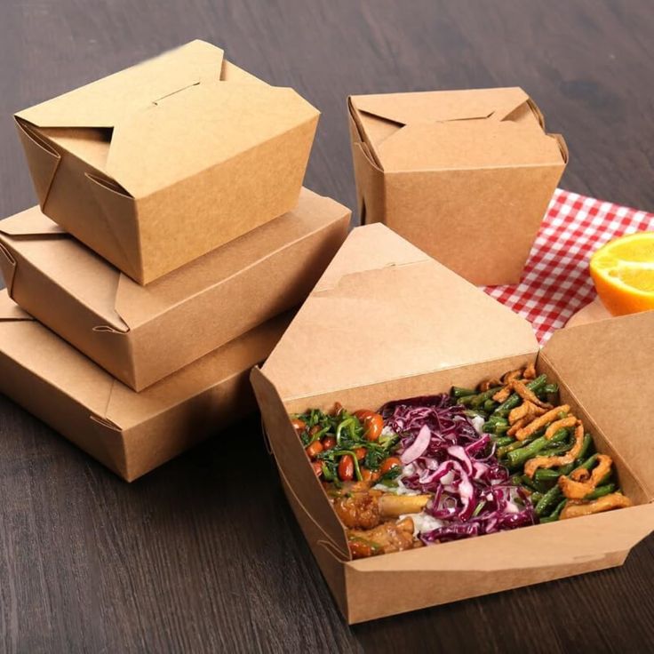 #2 KRAFT BROWN PAPER TAKE OUT BOX